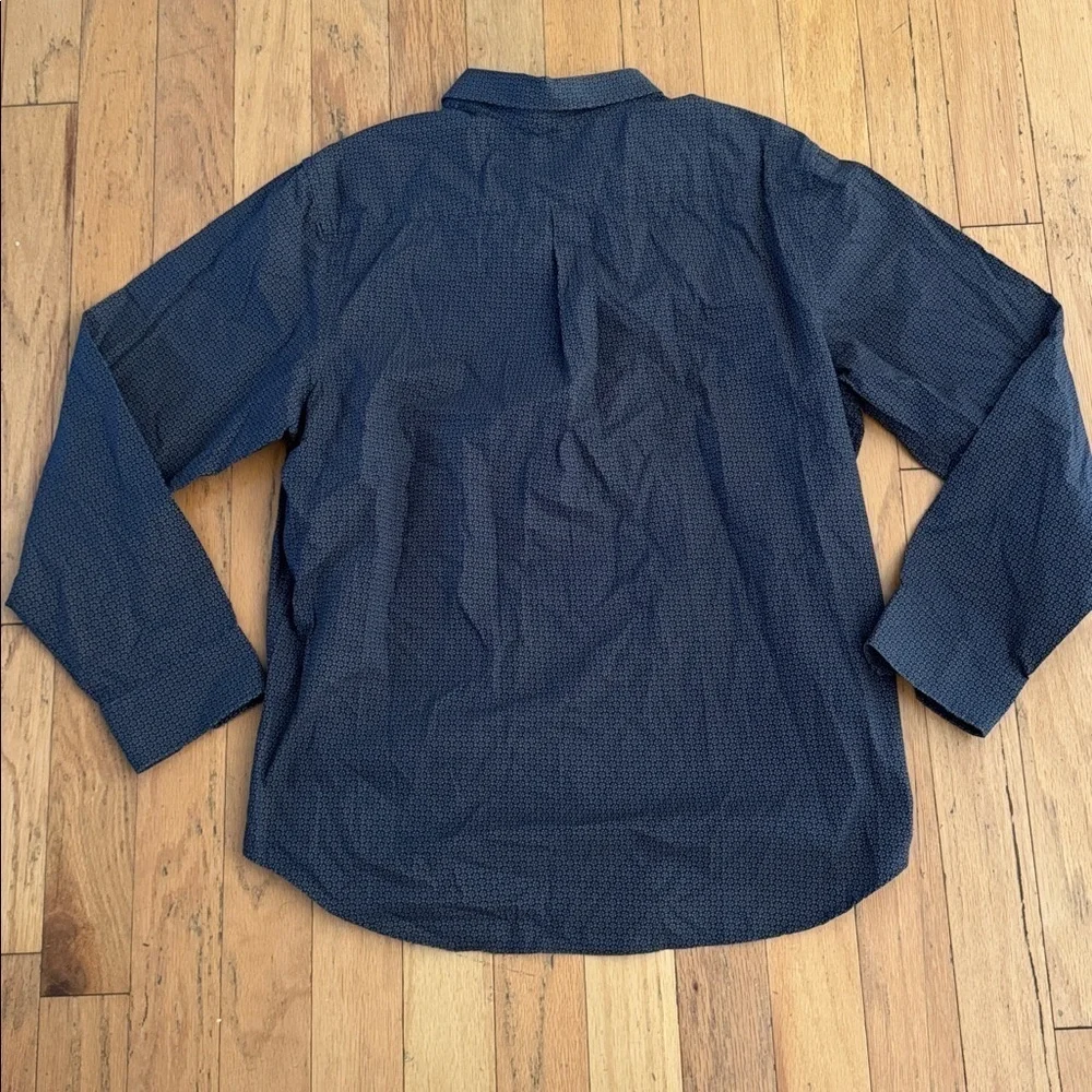 Banana Republic | Navy/Floral Print | Long Sleeve Button Down Shirt | size XL